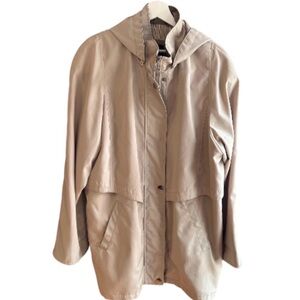 Nautica women's hooded tan jacket Sz 1X